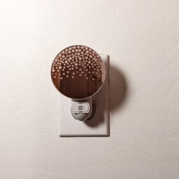 Raining Bubbles Rose Gold Mirrored Acrylic Night Light - thumbnail 2