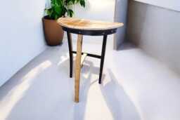 Whiskey Barrel Stave Console Table - Reclaimed Wood Hallway & Entryway - thumbnail 1