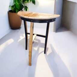 Whiskey Barrel Stave Console Table - Reclaimed Wood Hallway & Entryway - thumbnail 3