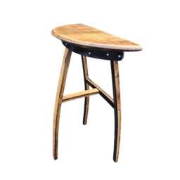 Whiskey Barrel Stave Console Table - Reclaimed Wood Hallway & Entryway - thumbnail 2
