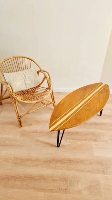 Wooden Surfboard Coffee Table - image 1