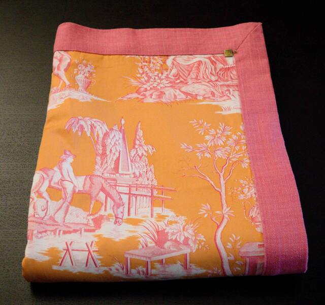 Decorative Blanket. Publishers Fabrics. Canovas, P. Frey. Unique Piece, Reversible - image 1