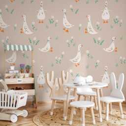 Geese Wall Decals Repositionable Fabric Nursery Decor - thumbnail 2