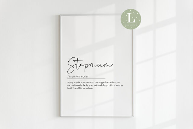Stepmum Print, Stepmum Gift, Step Mum Card, Best Mum, Mother's Day For Mum's, Gifts, Cards, Gift - image 1