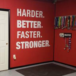 Gym, Gym Decor, Harder, Better, Faster, Stronger, Stickers, Wall Art, 3D, 3D Hangings, Signs, Gift - Skuhbfs3D