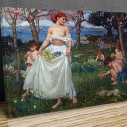 John William Waterhouse Miranda From Shakespeares The Tempest, Home D??cor, Canvas Print Art Framed - thumbnail 2