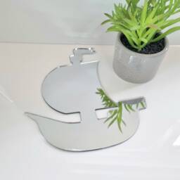 Pirate Ship Mirror Wall Art Acrylic Galleon, Personalized Engraving - thumbnail 2