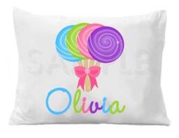 Lollipop Personalized Pillow Case Pillowcase - thumbnail 1