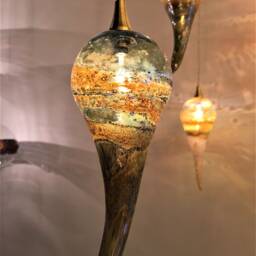 Italian-Style Chandelier -Harmony- Staircase-Lighting-Custom-Blown-Glass-Pendant-Lighting Art-Chandelier-Light-Hand-Painted-Glass-Chandelier - thumbnail 3