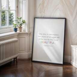 One Day in Retrospect Print - Sigmund Freud Quote Inspirational Wall Art Typography Poster Unframed - thumbnail 3