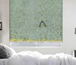Elegance Chinoiserie Painting Custom Made Printed - Pn-14 Window Roller Blind Opaque Or Total Blackout Shading