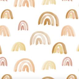 Rainbow Changing Pad Cover Modern Watercolor Nursery Bedding - thumbnail 2