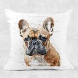 French Bulldog Personalised Velvet Cushion - Dog Lover Gift - thumbnail 4