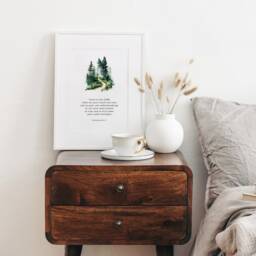 Proverbs 35-6 Trust in The Lord With All Your Heart Christian Art Print, Gifts, Religious Home Prints Faith Wall - thumbnail 3