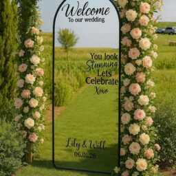 Personalised Wedding Mirrors- Mirror Included- Gifts- Accessories- Bridal Team - thumbnail 3