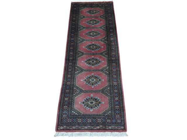 2x6 Pink Color Bokhara Rug - Runner Hallway Luxury Bukhara Fine Quality Woolen Afghan - image 1