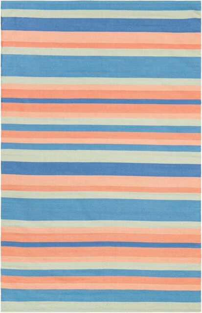 Handwoven Kilim Rug Custom Blue & Beige Runner, Modern Minimalist Decor - image 1