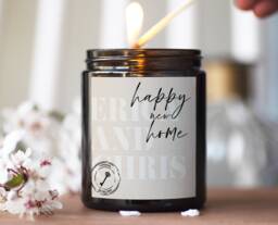 Personalised New Home Candle, Housewarming Gift, First Decor, Gift For Couple - thumbnail 1