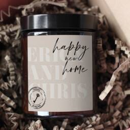 Personalised New Home Candle, Housewarming Gift, First Decor, Gift For Couple - thumbnail 2