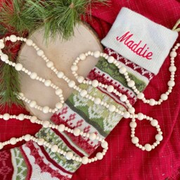 Wood Bead Garland Christmas Tree Garland, Natural Wood, Modern Farmhouse Decor, Boho Christmas, Farmhouse, Scandinavian - thumbnail 2