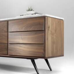 Midcentury Solid Timber Sideboard 05 in Oak Or Walnut - thumbnail 2