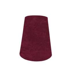 Cone Shaped Lampshade Ceiling Light/Table Lamp Pendant, Colourful Home Decor, Made in Uk, Shetland Orange, Yellow, Belvoir Wine/ Damson - thumbnail 4
