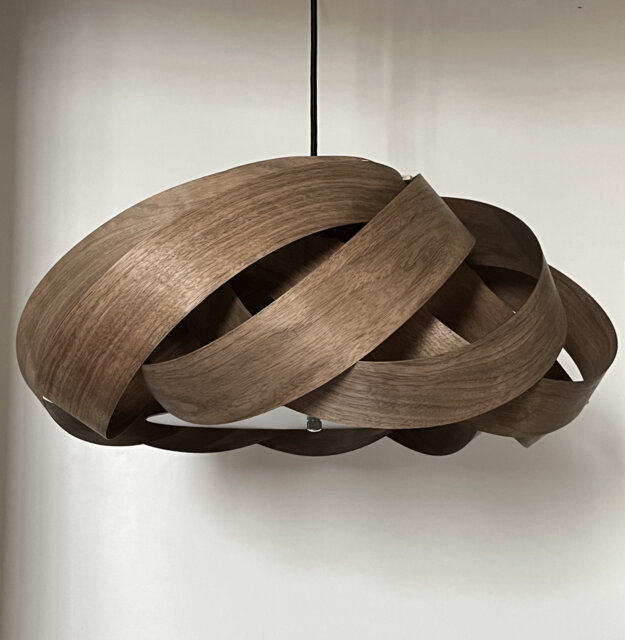 Handmade Unique Nest 2-Light Pendant Lamp-Chinese Ash-Ceiling Light-Wood Light-Pendant Light-Chandelier-Light Fixture-Wood Light - image 1