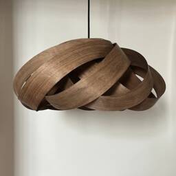 Handmade Unique Nest 2-Light Pendant Lamp-Chinese Ash-Ceiling Light-Wood Light-Pendant Light-Chandelier-Light Fixture-Wood Light - thumbnail 3
