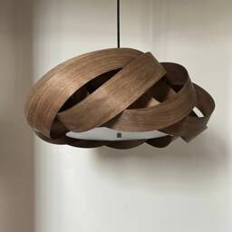 Handmade Unique Nest 2-Light Pendant Lamp-Chinese Ash-Ceiling Light-Wood Light-Pendant Light-Chandelier-Light Fixture-Wood Light - thumbnail 2