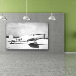 Vintage Airplane Print Military Aviation, Pilot Wall Art - thumbnail 3