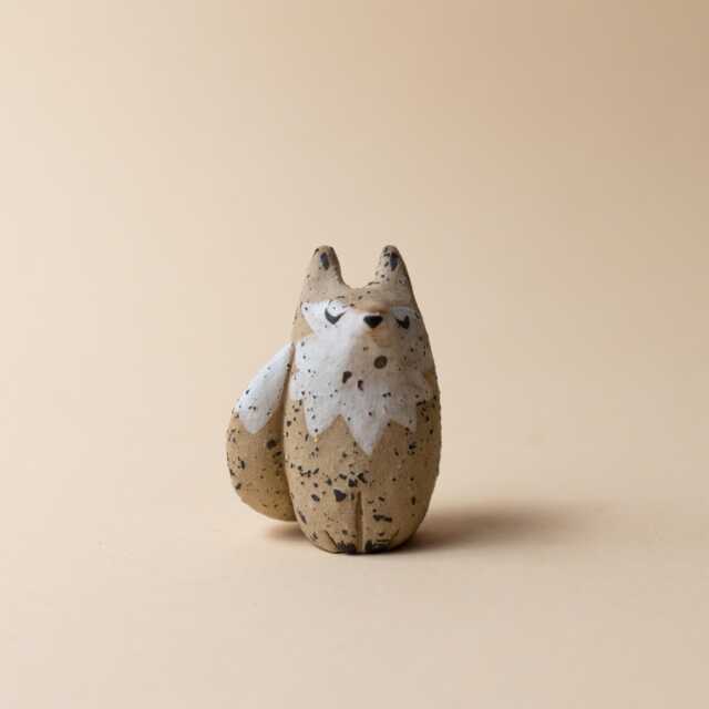 Handmade Ceramic Fox Cork Stoneware Clay, Matt Finish - image 1