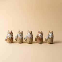 Handmade Ceramic Fox Cork Stoneware Clay, Matt Finish - thumbnail 3