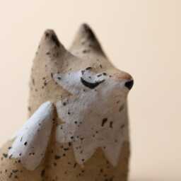Handmade Ceramic Fox Cork Stoneware Clay, Matt Finish - thumbnail 4