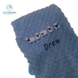 Sheep - Bubble Baby Blanket Embroidered Personalised 95cm X 75cm - thumbnail 2