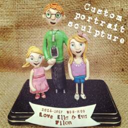Custom Couple Clay Portrait Personalized Clay Sculptures Based On Your Photos - thumbnail 3