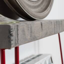Grey Rustic Wood Console Table With Hairpin Legs, Straight Edge, Rustic Hallway Table, Entryway - thumbnail 3