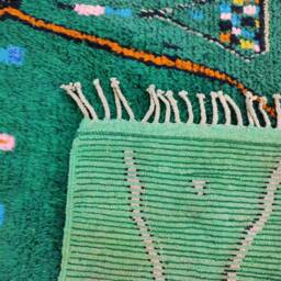 Custom Boujad Rug, Handmade Moroccan Wool Carpet, Abstract Bohemian Rug - thumbnail 4