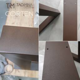 Metal Table Legs Set Of 2 - Strong Minimal Industrial Design For Desk Dining - thumbnail 4