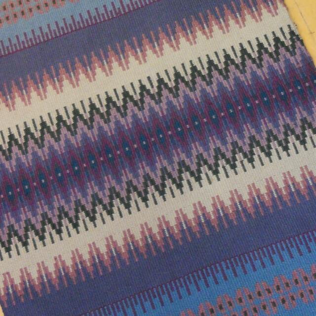 E634 Boundweave Rug, The Blues Floor Or Wall Hanging, Zen Meditation Rug - image 1