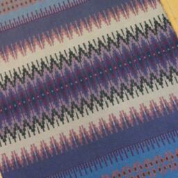 E634 Boundweave Rug, The Blues Floor Or Wall Hanging, Zen Meditation Rug - thumbnail 1