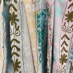 Traditional Indian Cotton Kantha Quilt - Elegant Suzani Embroidered Blanket For Sofa, Bedding, & Home Decoration - thumbnail 2