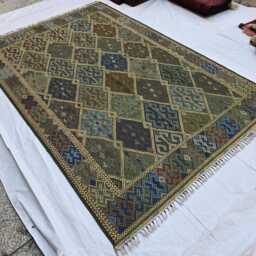 6'4??10 Ft Tribal Afghan Kilim Rug - Traditional Geometric Wool Flatweave Large Area - thumbnail 3