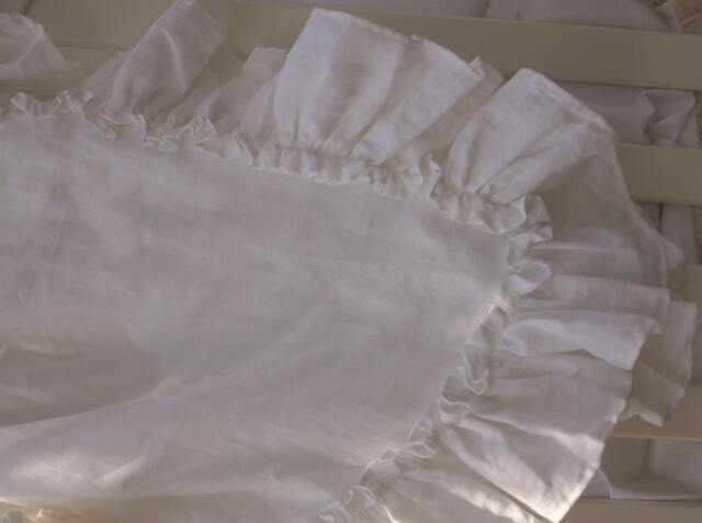 Linen Ruffled Baby Blanket For Baby Girl Vintage Style, 4 - image 1