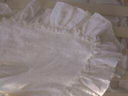 Linen Ruffled Baby Blanket For Baby Girl Vintage Style, 4 - thumbnail 1