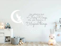 Custom Personalised Fairy Wall Decal Nursery, Decor, Room Girls Sticker, Kids Decal, Gift For Girl