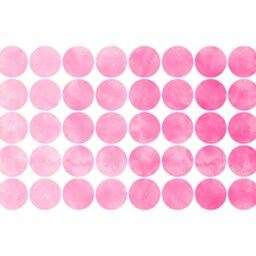 Pink Watercolor Polka Dot Wall Decals Girls Nursery Decor, Set Of 40 - thumbnail 2