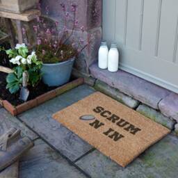 Scrum On in Coir Doormat Rugby Welcome Mat - 60cm X 40cm - thumbnail 3