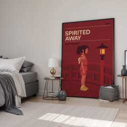 Miyazaki Minimal Art Posters - Ghibli Prints Framed, Unframed, Canvas - thumbnail 2