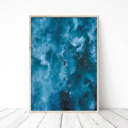 Surfer Sea Ocean Printed Poster Surf Posters Waves Art Print Decoration Surfing Summer Sunny Vibes 40x50 50x70 70x100 - thumbnail 1