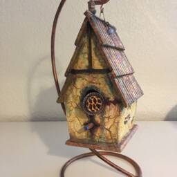 A Frame Spirit - Angel House. Mixed Media By Tazz. Created To Let Your Angels Know They Are Welcome.genuine Angelite Bead Included - thumbnail 2